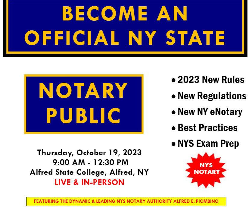 Become a Notary Public !